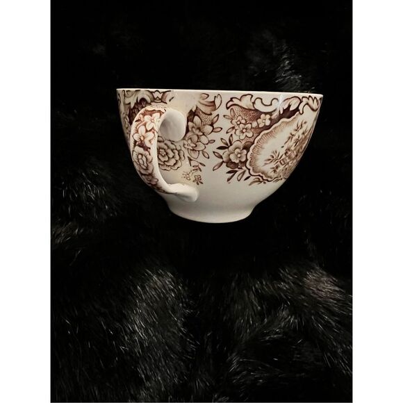 Windsor Ware Flying Turkeys Cups & Saucers Wild Turkeys Johnson Bros! - Picture 3 of 8